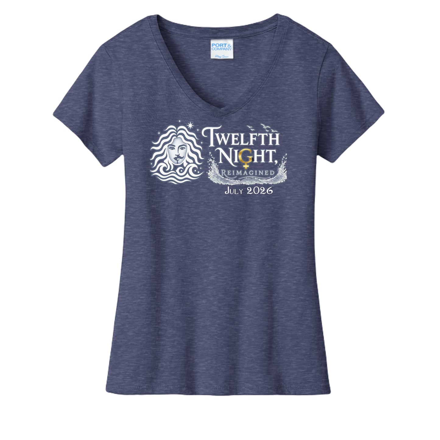 Team Navy Heather - LPC455V - FRONT